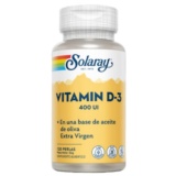 VITAMINA D3 400 UI 120 Perlas SOLARAY