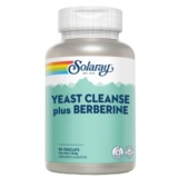 PLUS YEAST CLEANSE + BERBERINA- 90 Vegcaps SOLARAY