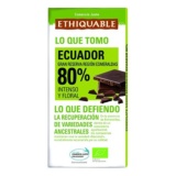 CHOCOLATE NEGRO 80% CACAO ECUADOR BIO 100 G ETHIQUABLE