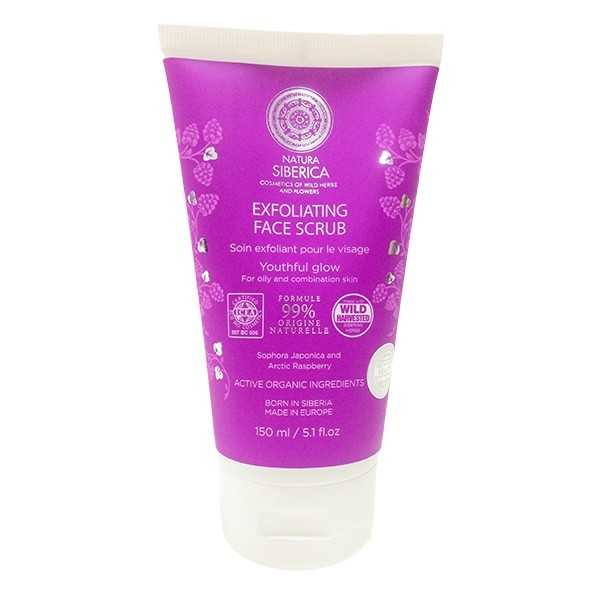 PEELING FACIAL EXFOLIANTE PARA PIEL GRASA O MIXTA, BRILLO JUNVENIL 150 ML NATURA SIBERICA