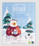 CALENDARIO DE ADVIENTO DE CHOCOLATE SUAVE – ECOLOGICO 150 GR KALINER