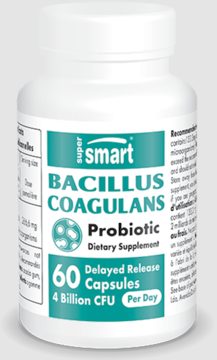 BACILLUS COAGULANS PROBIOTIC 60 CAPS SUPERSMART