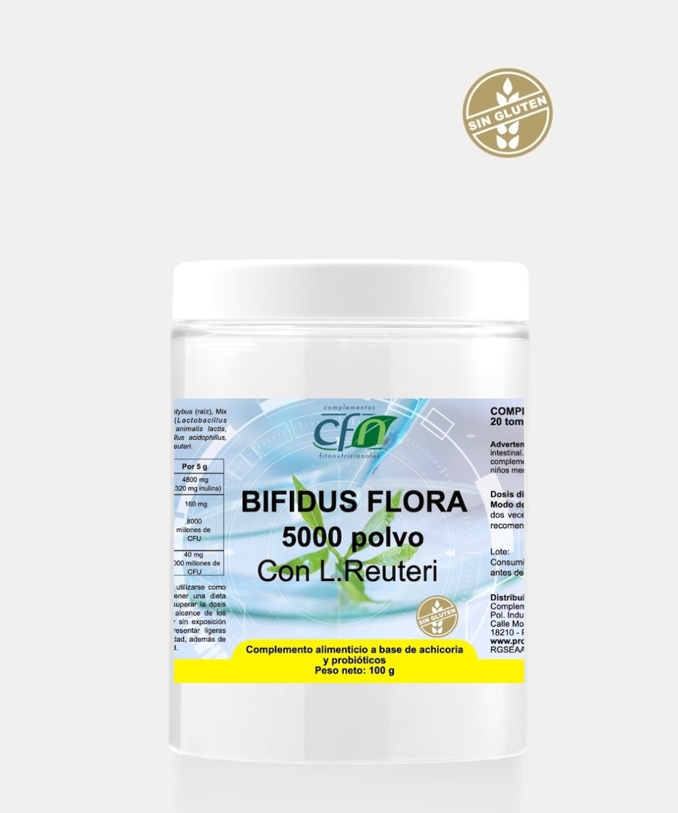 BIFIDUS FLORA 5000 POLVO CON L.REUTERI 100 gramos CFN