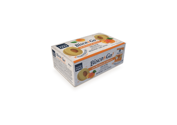 BISC&GO CON CREMA ALBARICOQUE 160 gr. (4 x 40 gr.) NUTRIFREE