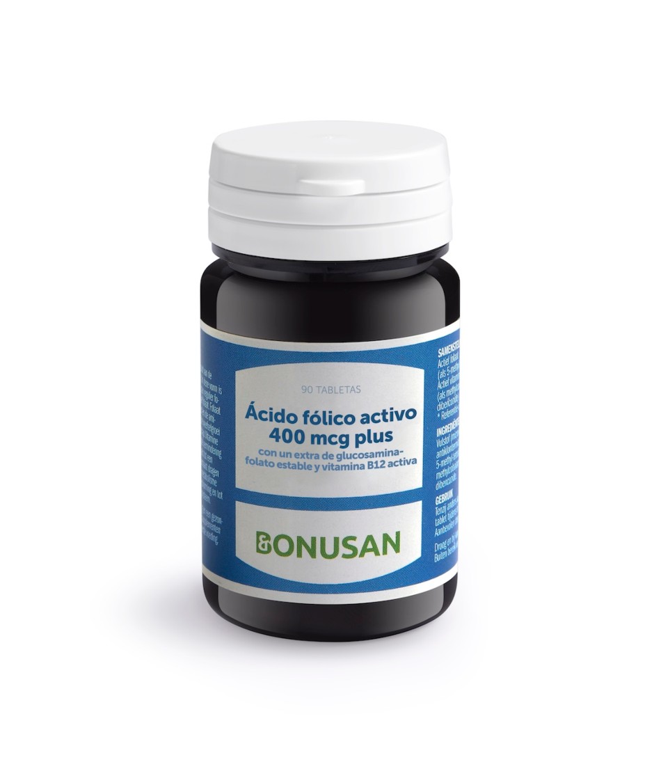 ACIDO FOLICO ACTIVO 400 MCG PLUS 90 CAP BONUSAN
