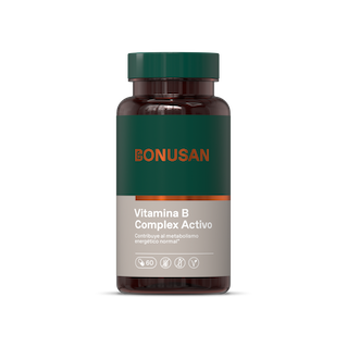 VITAMINA B COMPLEJO ACTIVO 60 CAPS BONUSAN