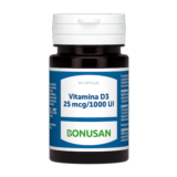 VITAMINA D3 25 MCG / 1000 UI 90 caps de gel BONUSAN