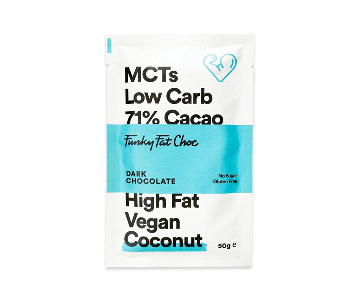 FUNKY FAT CHOC CHOCOLATE NEGRO COCO ORGANICO 71% LOW CARB 50 GR