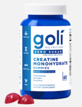 CREATINA MONOHIDRATO SIN AZUCAR 60 GOMINOLAS GOLI NUTRITION 