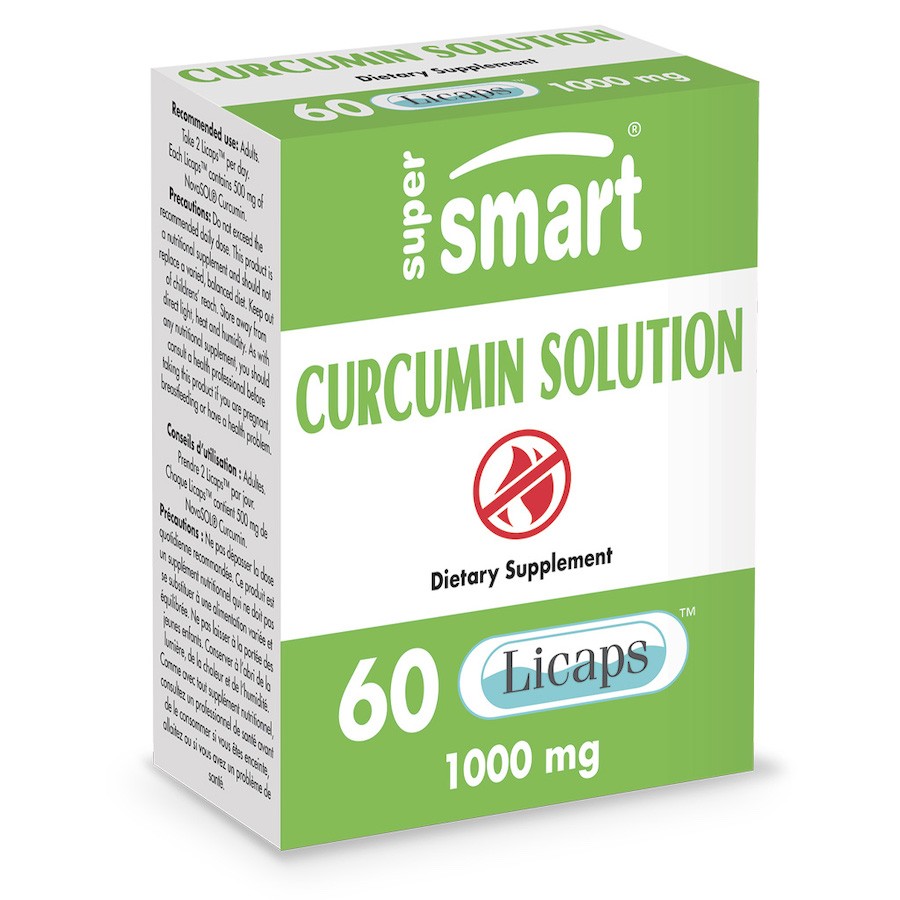 CURCUMIN SOLUTION 60 CAPS 500 MGRS SUPERSMART