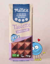 TABLETA DE CHOCOLATE SIN ALERGENOS 70 GR MATATIE