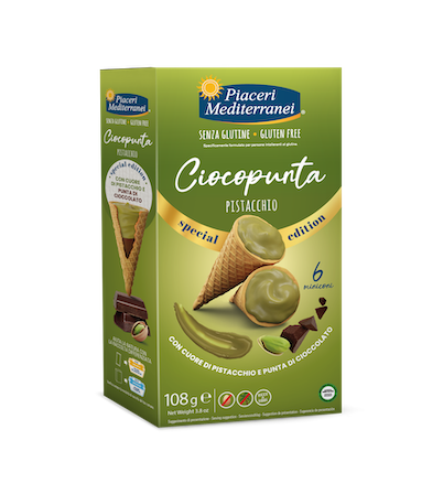 CHOCOPUNTA PISTACHO 108 GR PIACERI MEDITERRANEO
