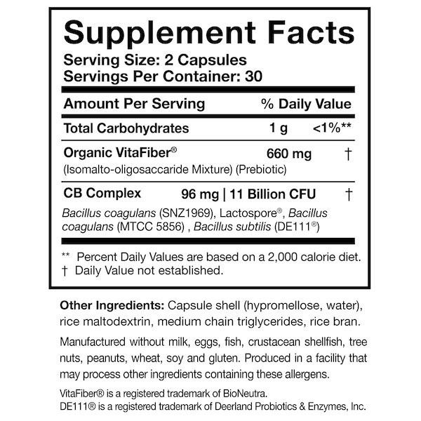 COREBIOTIC® 60 CAPS RESEARCHED NUTRICIONALS 1