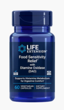 FOOD SENSITIVITY RELIEF WITH DIAMINE OXIDASE (DAO) 60 CAPS LIFE EXTENSION