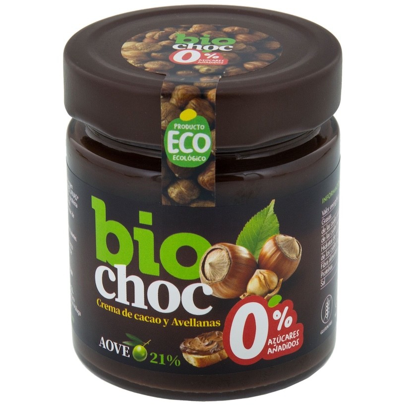 BIOCHOC CREMA DE CACAO 0% AZUCAR BIO 200 GR CRISTAL