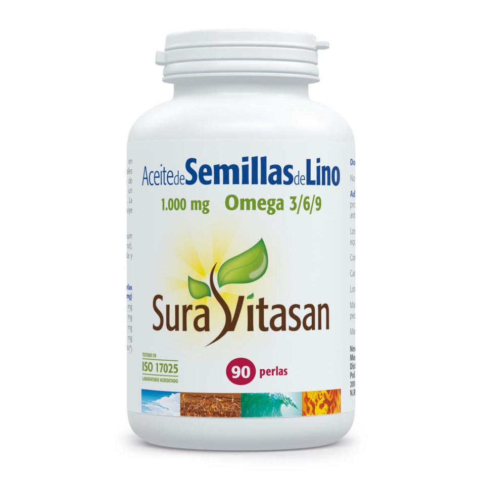 AC SEMILLAS LINO 1000 mg 90 perlas SURA VITASAN