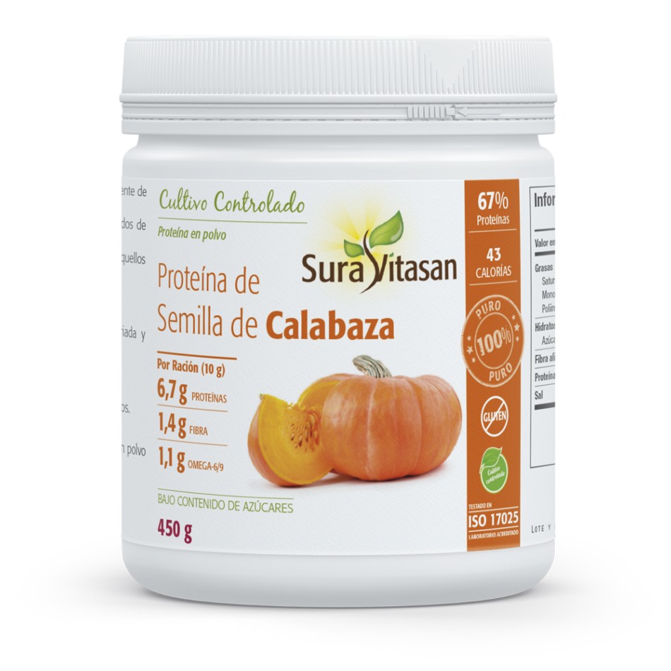 PACK X3 PROTEINA DE SEMILLA DE CALABAZA 450 g SURA VITASAN