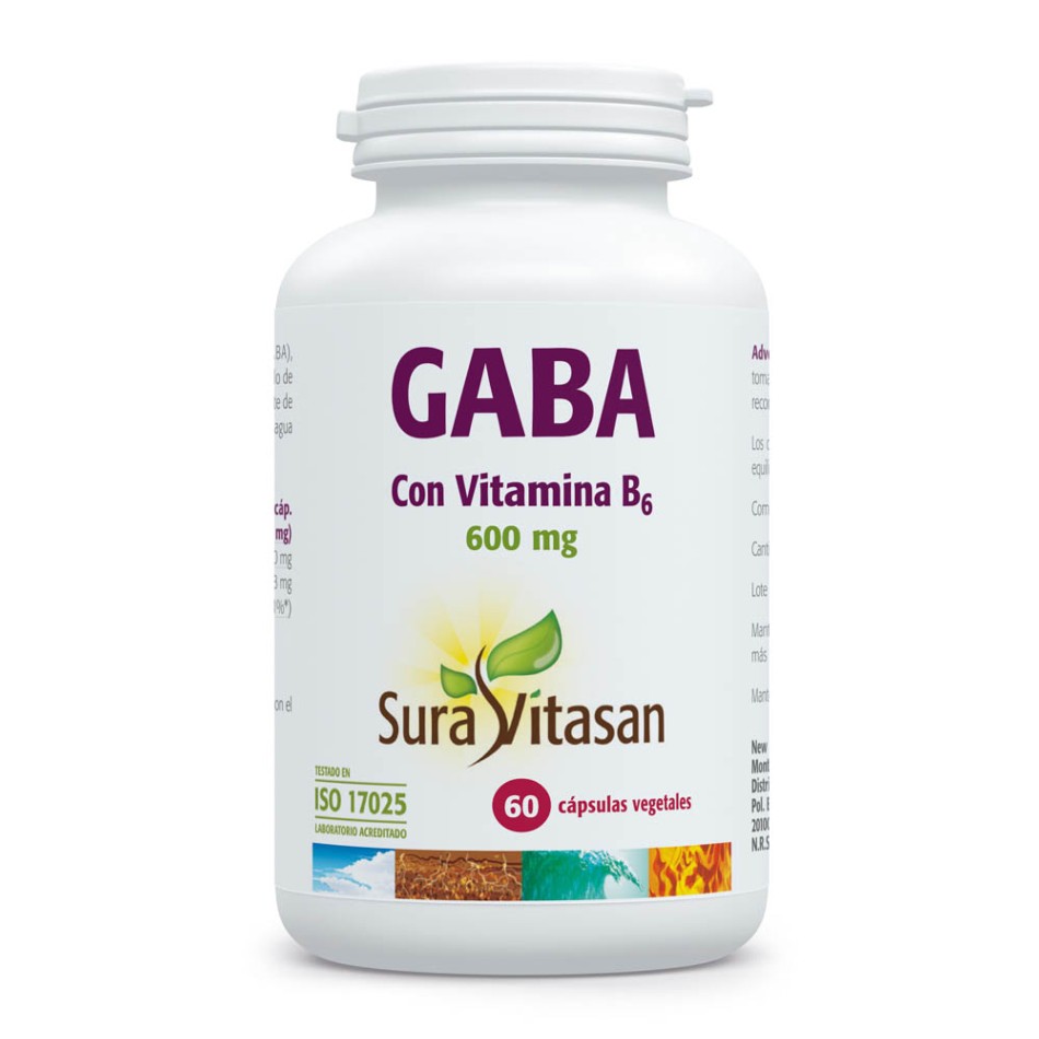 GABA - 600 mg con vitamina B6 60 CAPS SURA VITASAN
