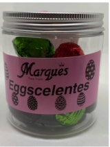 HUEVOS DE PASCUA EGGSCELENTES DE CHOCOLATE NEGRO «ETOILE», BOTE DE 100G.CONFITERIA MARQUES
