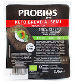 PAN KETO SIN GLUTEN CON SEMILLAS 200 g PROBIOS