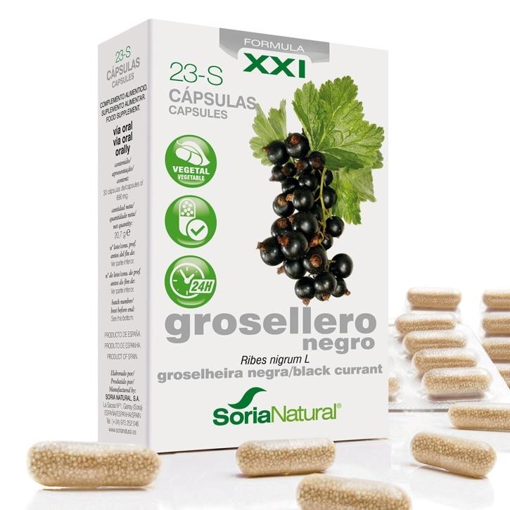 23-S GROSELLERO NEGRO 30 caps SORIA NATURAL