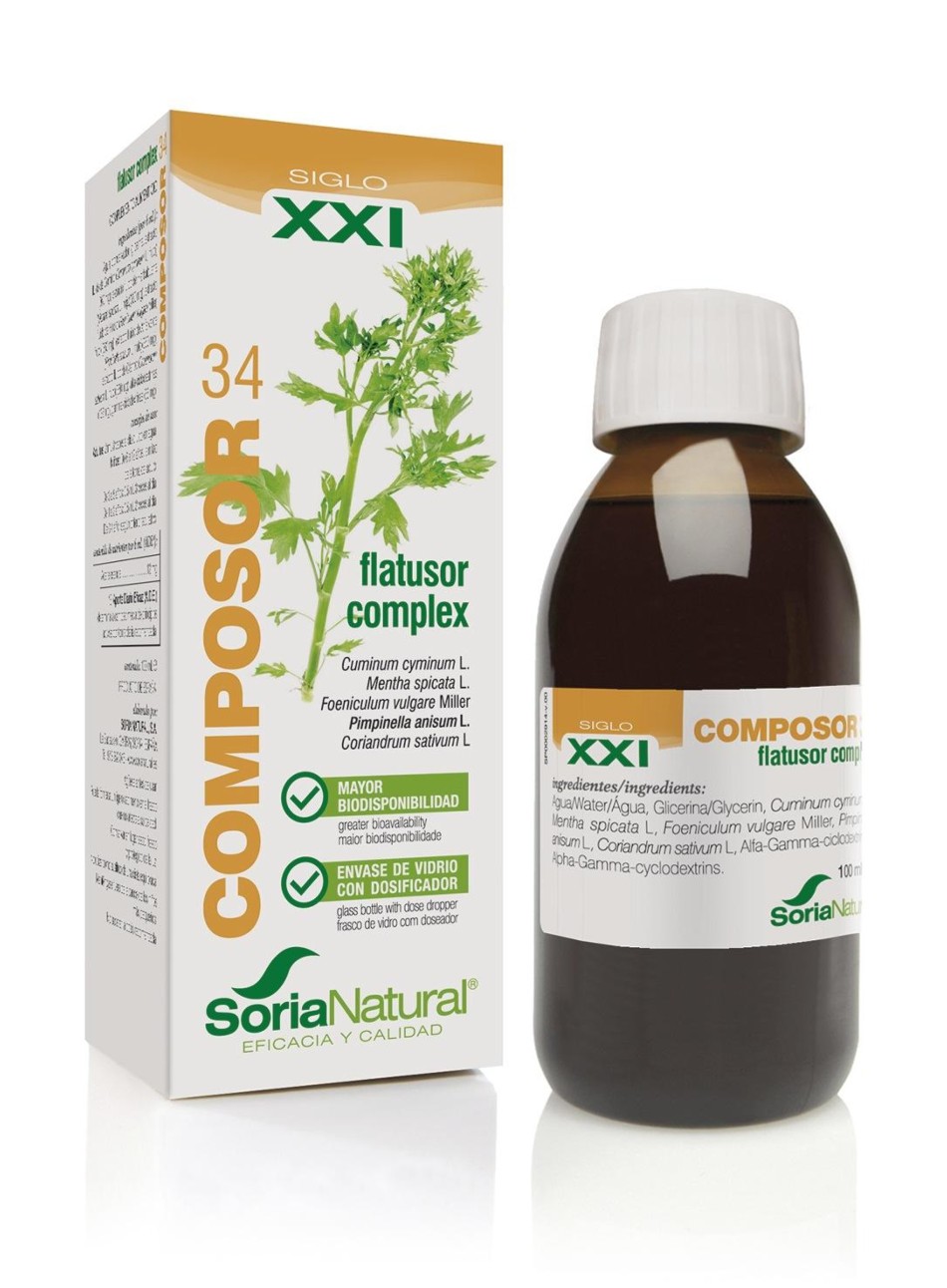 COMPOSOR 34 FLATUSOR COMPLEX SIGLO XXI 100 ml SORIA NATURAL