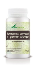 GERMEN DE TRIGO Y LEVADURA CERVEZA 500 COMPRIMIDO DE 400 MGR SORIA NATURAL