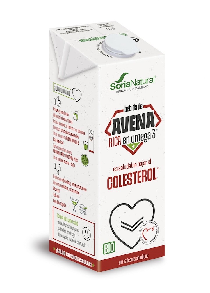 BEBIDA DE AVENA RICA EN OMEGA 3 1 LT SORIA NATURAL
