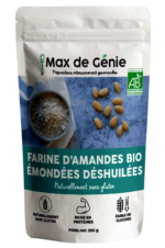 HARINA DE ALMENDRA ECOLOGICA DESGRASADA 250 GR MAX DE GENIE