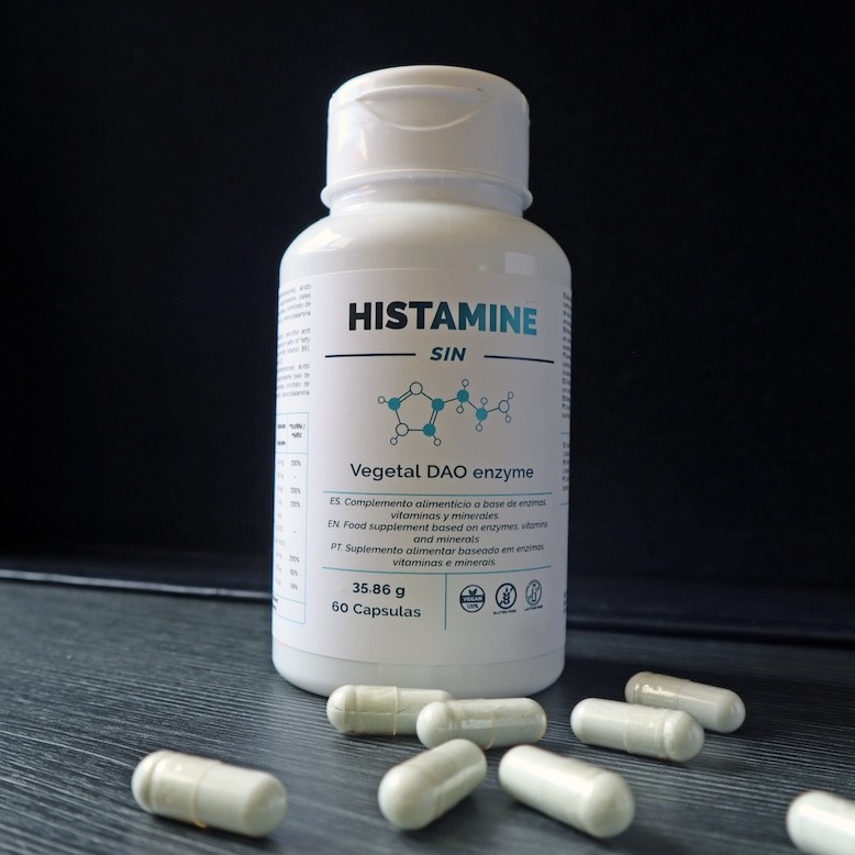 HISTAMINE SIN, ENZIMA DAO VEGETAL 60 CAPS 