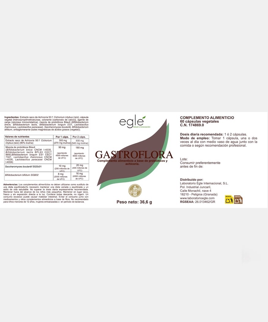 GASTROFLORA 60 CAPS EGLE 1