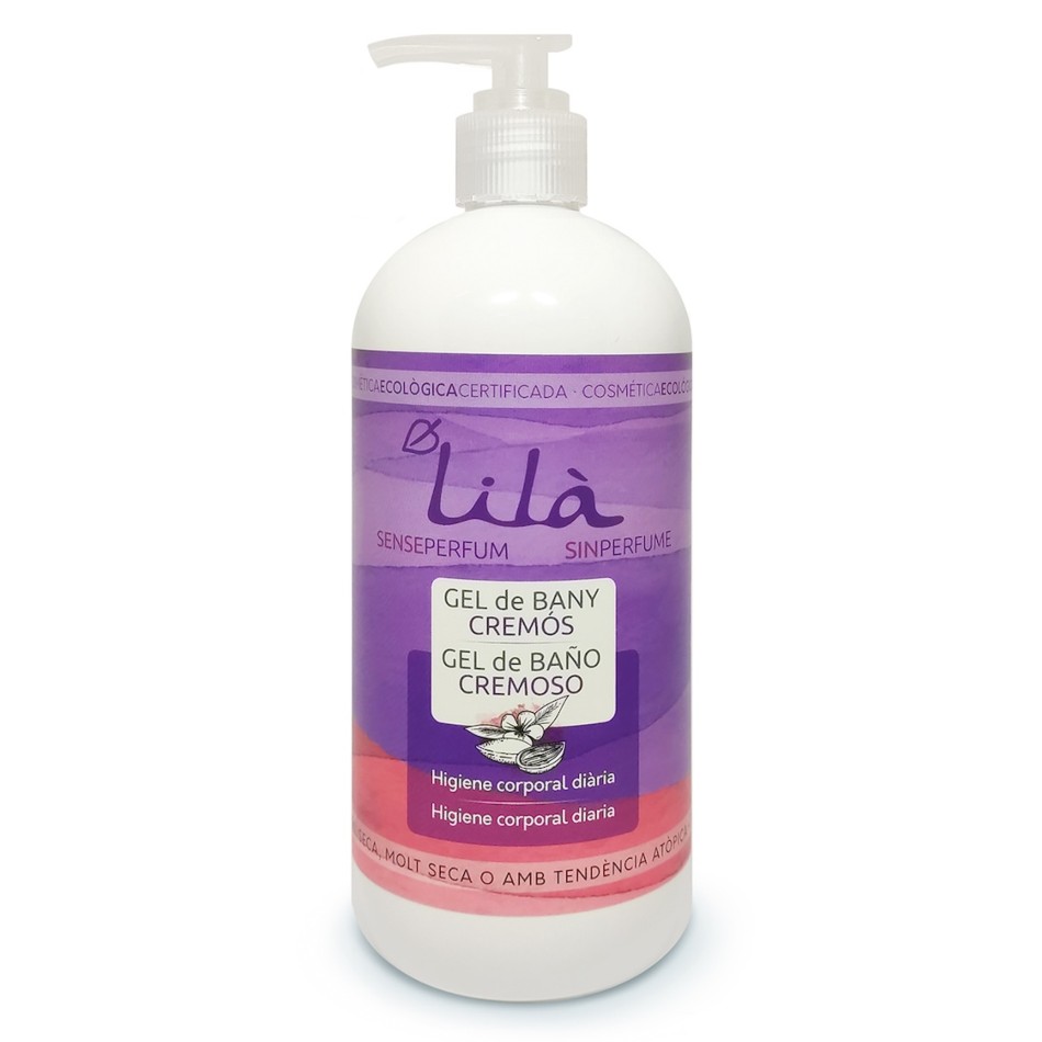 GEL DE BAÑO CREMOSO SIN PERFUME 500 ML LILA