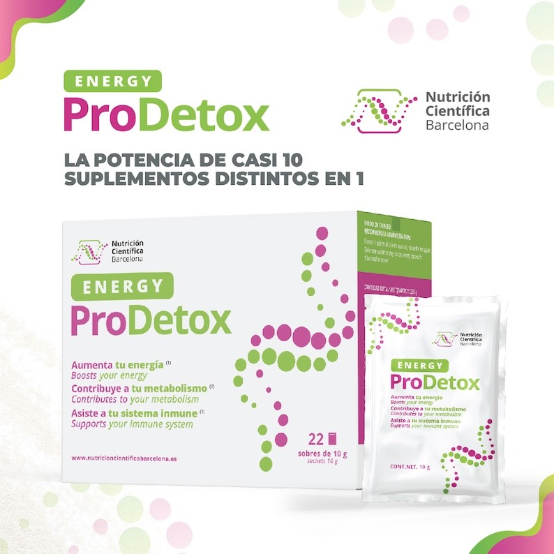 ENERGY PRO DETOX 22 SOBRES de 10 gr NUTRICION CIENTIFICA BARCELONA