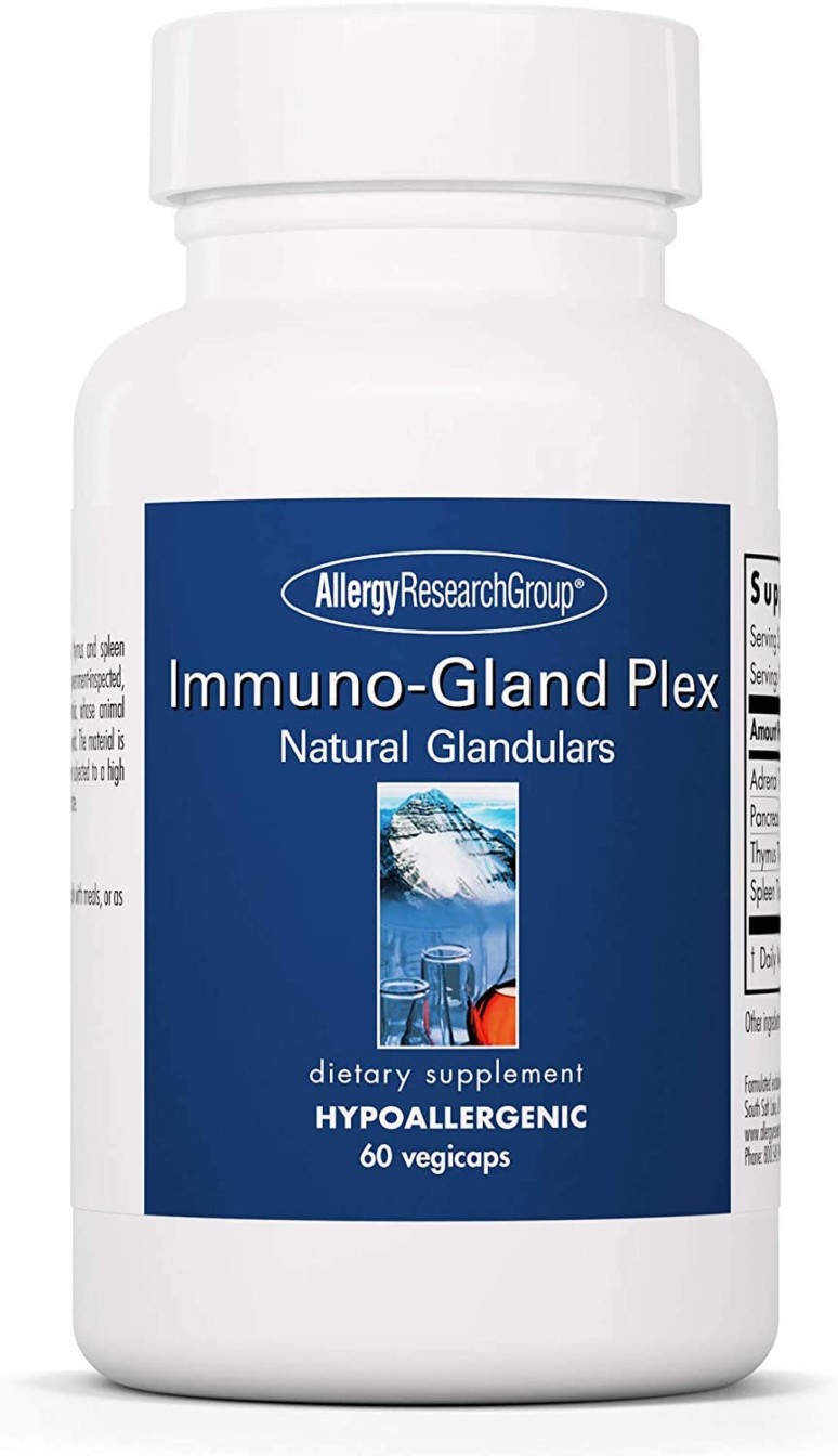 Immuno-Gland Plex Natural Glandular (Hypoallargenic) 60 CAPS ALLERGY RESEARCH GROUP