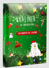 CALENDARIO DE ADVIENTO DE CHOCOLATE SUAVE Y NEGRO– ECOLOGICO 210 GR KALINER