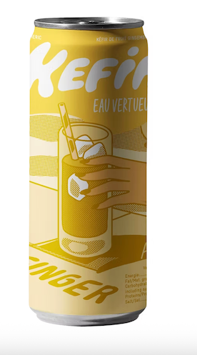 KEFIR DE JENGIBRE CURCUMA EN LATA 25 CL KEFIR EAU VERTUEUSE