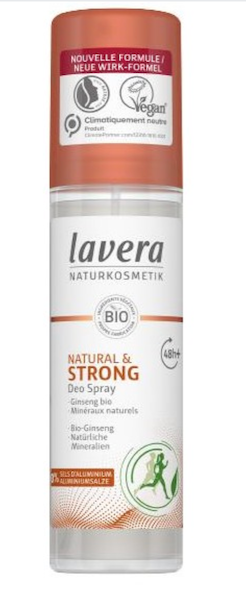 DESODORANTE SPRAY 48H + STRONG & NATURAL 75 ML LAVERA
