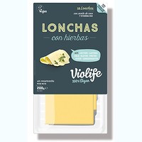 LONCHAS VEGANAS SABOR QUESO A LAS FINAS HIERBAS 200 g VIOLIFE