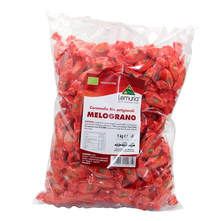 CARAMELOS ARTESANALES BIO SIN GLUTEN SIN FRUCTOSA GRANADA 1 KG LEMURIA
