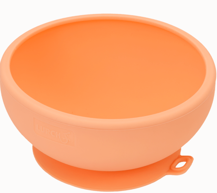 BOL CON VENTOSA PARA BEBES DE SILICONA NARANJA LURCH