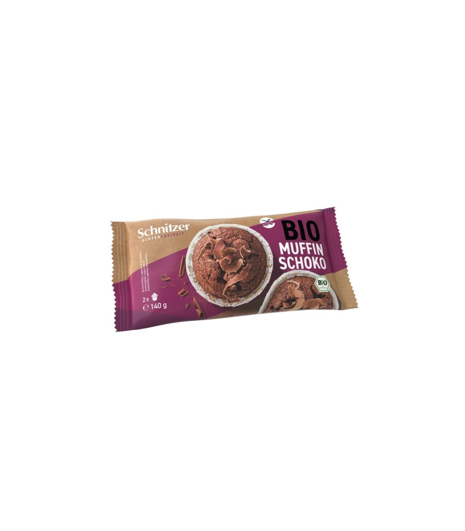 MUFFINS CHOCOLATE NEGRO SIN GLUTEN 140 GR SCHNITZER