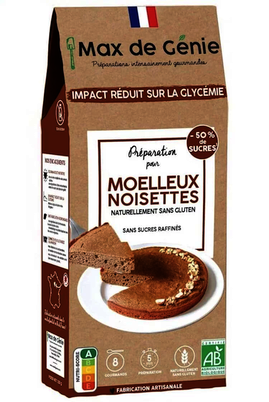 MEZCLA PARA BIZCOCHO DE AVELLANA 240 GR MAX DE GENIE