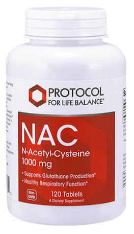 N-ACETYL-L-CYSTEINE (NAC) 1000 MG - 120 TABLETAS PROTOCOL FOR LIFE BALANCE
