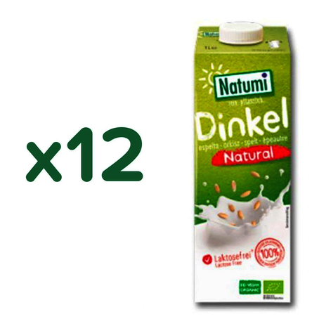 CAJA DE 12 UNI NATUMI BEBIDA DE ESPELTA NATURAL 1L