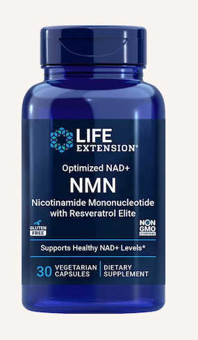 NMN NICOTINAMIDE MONONUCLEOTIDE WITH RESVERATROL ELITE, 30 CAPS LIFE EXTENSION 