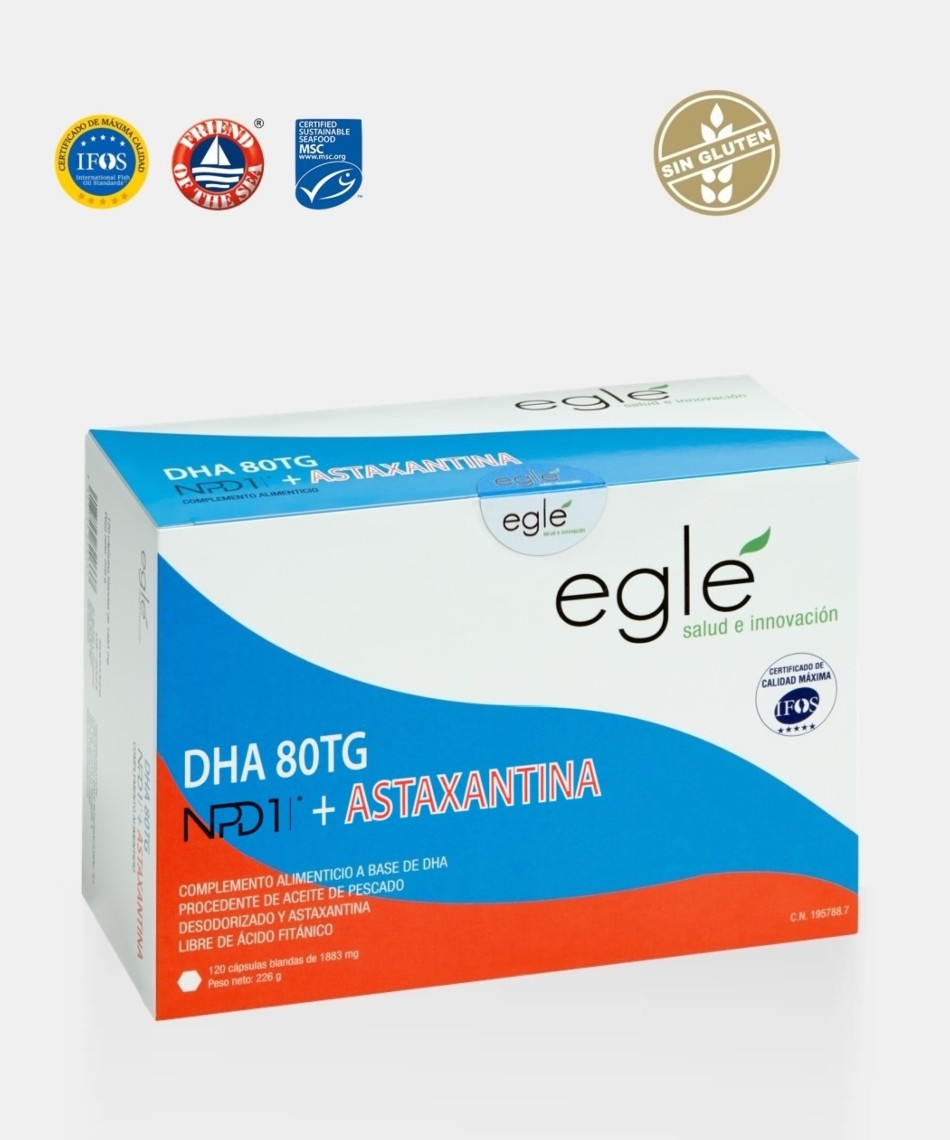 NPD1 DHA 80 TG + ASTAXANTINA - 120 CAPS EGLE