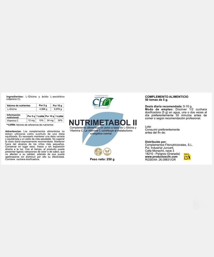 NUTRIMETABOL II 250 GR CFN 1