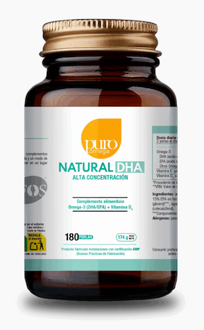 NATURAL DHA ALTA CONCENTRACION 180 CAP PURO OMEGA BEPS