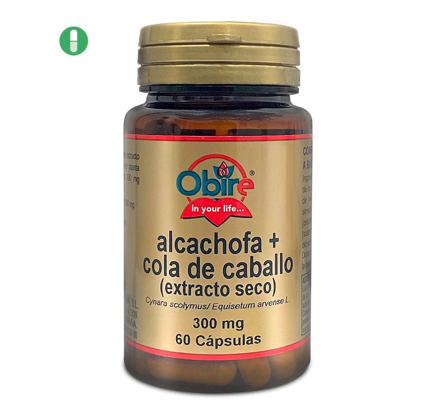 ALCACHOFA Y COLA CABALLO 430MG 60CAP OBIRE