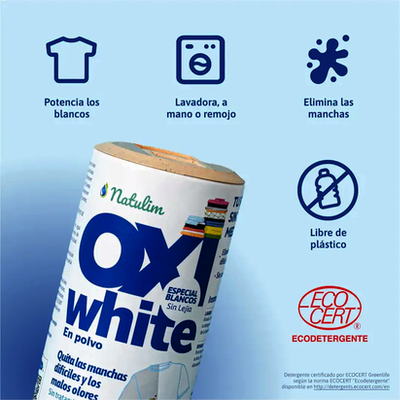 OXI WHITE - POLVO BLANQUEADOR 500 GR NATULIM 1